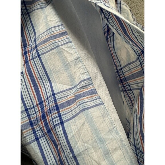 Dickies Shirt Mens 3XL Blue Plaid Short Sleeve Temp-iQ Performance Work - Picture 10 of 11